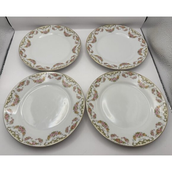 Noritake Nippon Vintage 1920s Bridal Wreath Salad Plates 6.5” - Set Of 4 - Picture 1 of 6